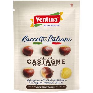 castagne cotte al vapore raccolti italiane sbucciate pelate ventura confezione
