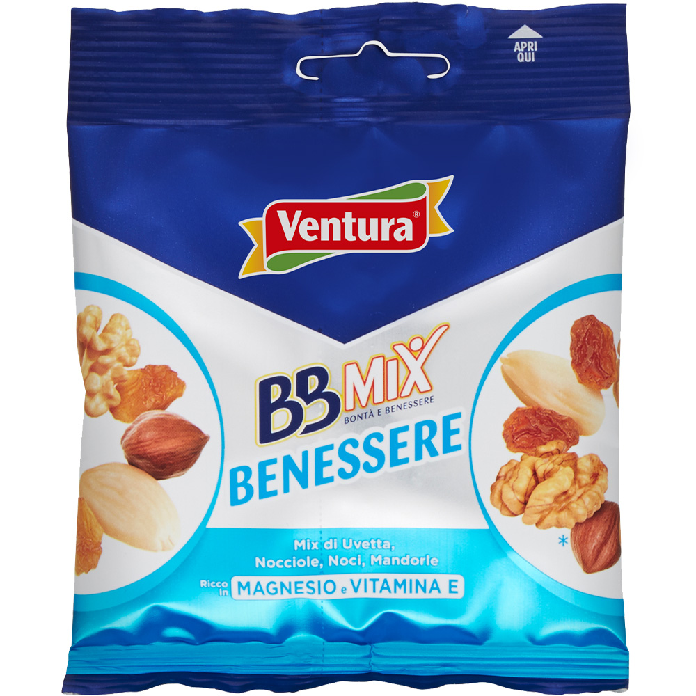 BBMix Benessere <span>con Uvetta, Mandorle, Nocciole e Noci</span>