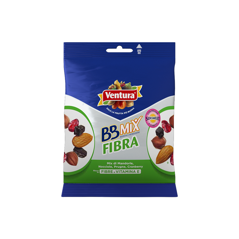 BBMix Fibra <span>con Prugne Sunsweet, Nocciole, Mirtilli rossi e Mandorle sgusciate</span>