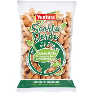 mandorle sgusciate ventura scorta verde busta compostabile