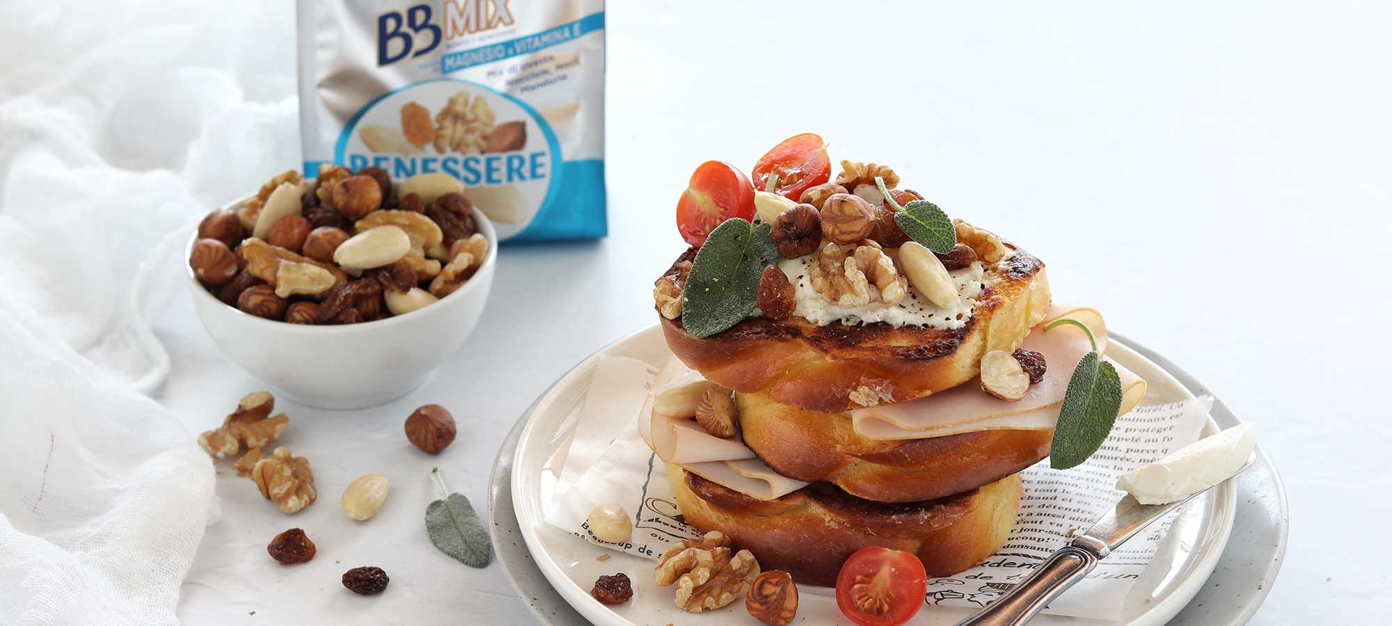 French Toast con mix di Frutta Secca Ventura