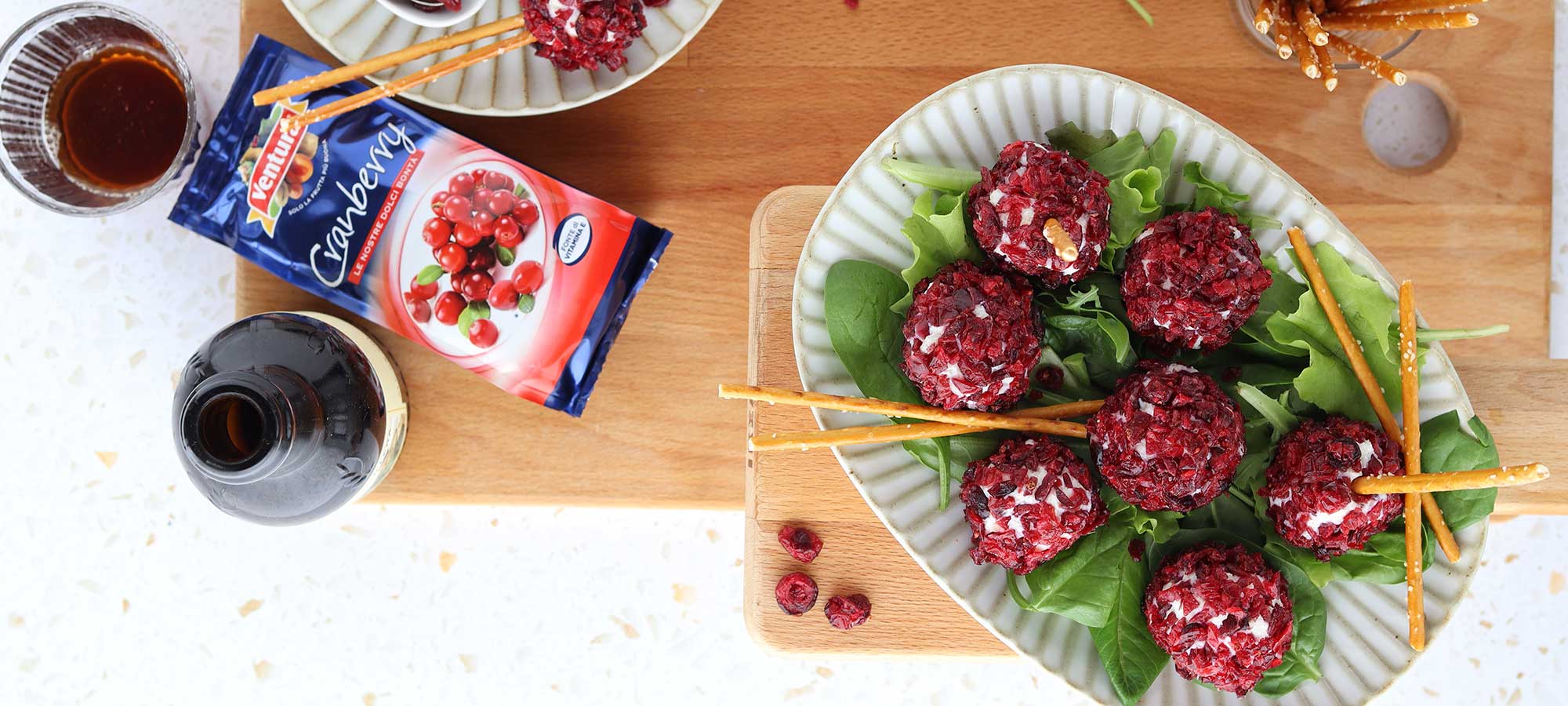 Tartufini salati veloci con Cranberry Ventura